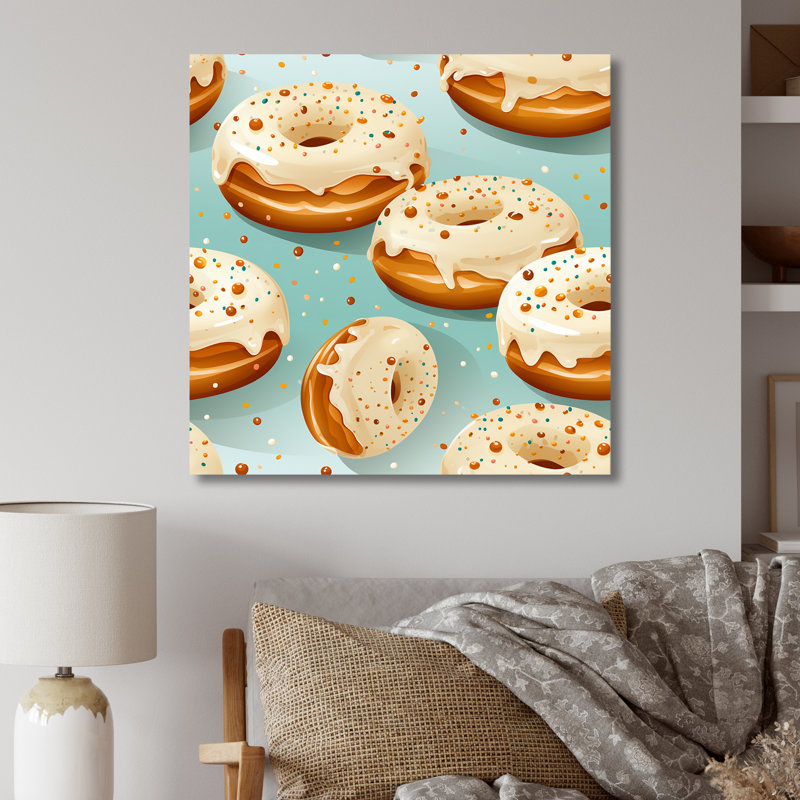 Art mural en métal Donut Kithchen, H 29 po x l 29 po x P 1,5 po