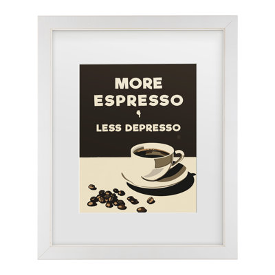 Bolog Andreas Magnusson More Espresso - Less Depresso Matted Framed Art