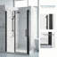 Porte de douche en verre pivotante sans cadre avec verre certifié Sgcc de 32 à 33,5 po x H 75 po
