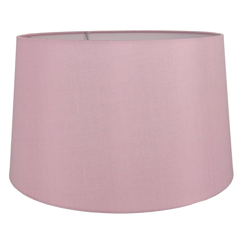 Abat-jour, Rose, 13 po en haut x 15 po en bas x 9 po en pente