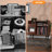 Large Record Player Stand, 350 Vinyl Record Storage Holder with Power Outlet and LED Light-471732376