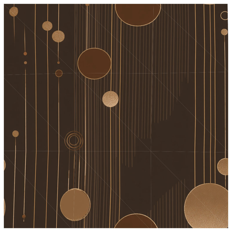 Circles Bedding Abstract Comforter Art Deco, Twin Extra Long