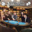 Table de poker pliable pour 8 joueurs de 71 po, table de casino ovale avec pieds pliables, porte-gobelets et accoudoirs rembourrés pour salle de jeux-120006132