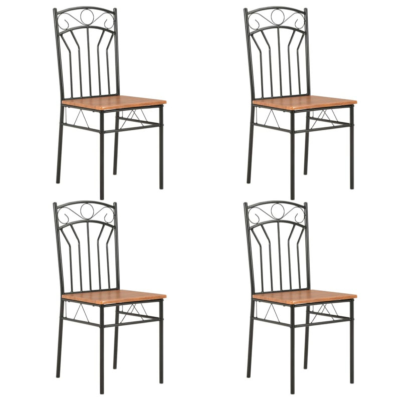 Wantagh 44cm H Side Chair in Brown, 4