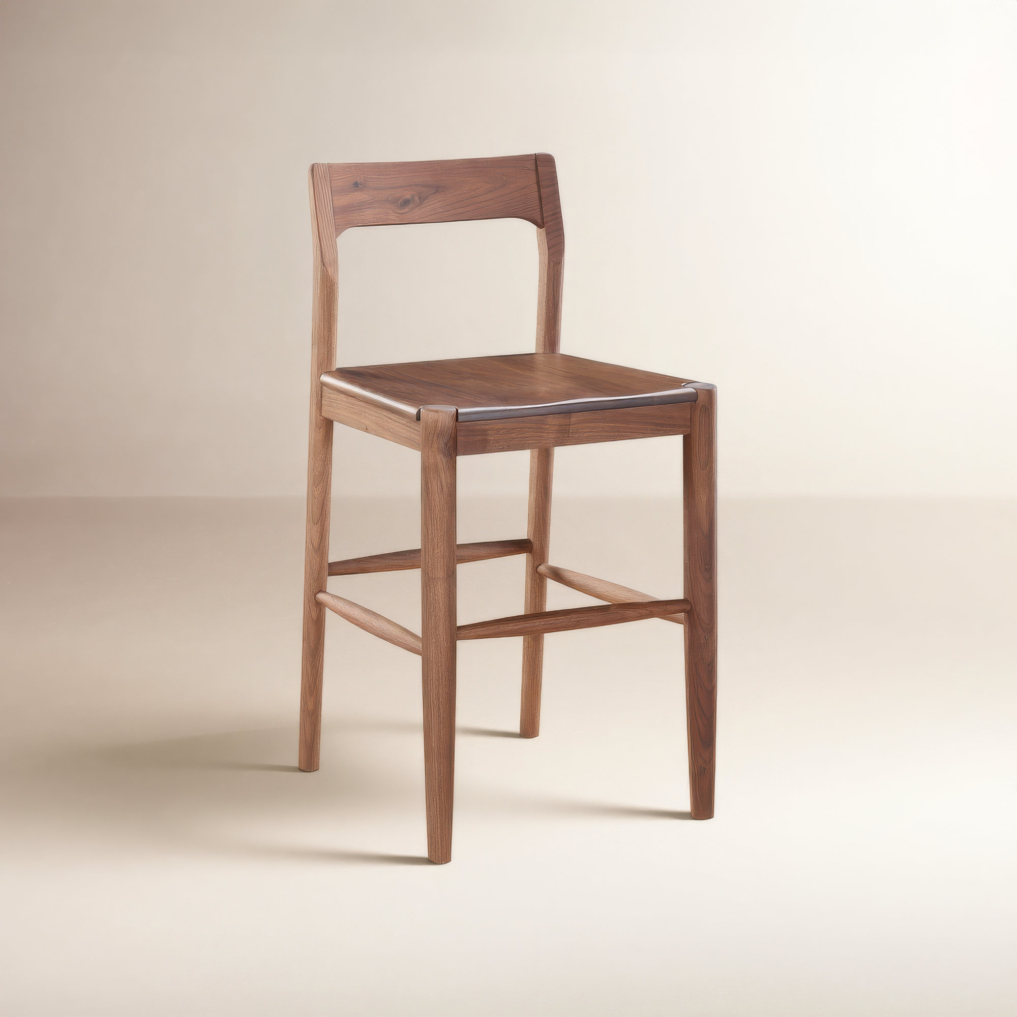 Krieger Bar and Counter Stool, Counter Stool (26" Seat Height), Brown