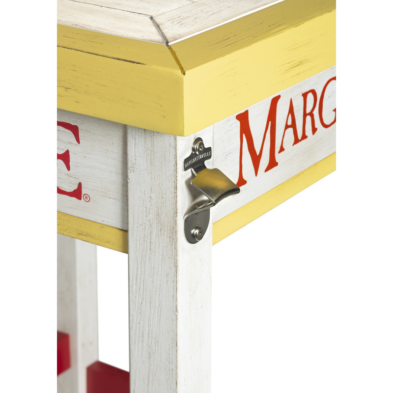Colorful Poplar Wood Outdoor Bistro Table with Beverage Tub
