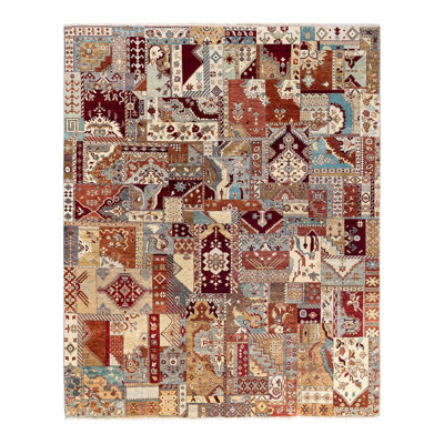 Lynsie One-of-a-Kind 8' 2" X 10' 2" New Age Wool Area Rug Brown
