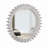 26" X 26" Wall Wood Round Hanging Gear Shape Heavy Decorative Mirror For Bathroom Living Room Entryway Or Put Together To Your Liking-1674184033