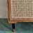 Vintage Rattan Shoe Cabinet Side Cabinet 8 Pair Shoe Storage Cabinet