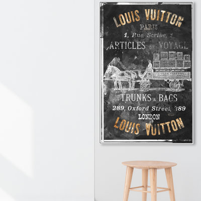 " Fashion And Glam Articles De Voyage Gold Road Sign "