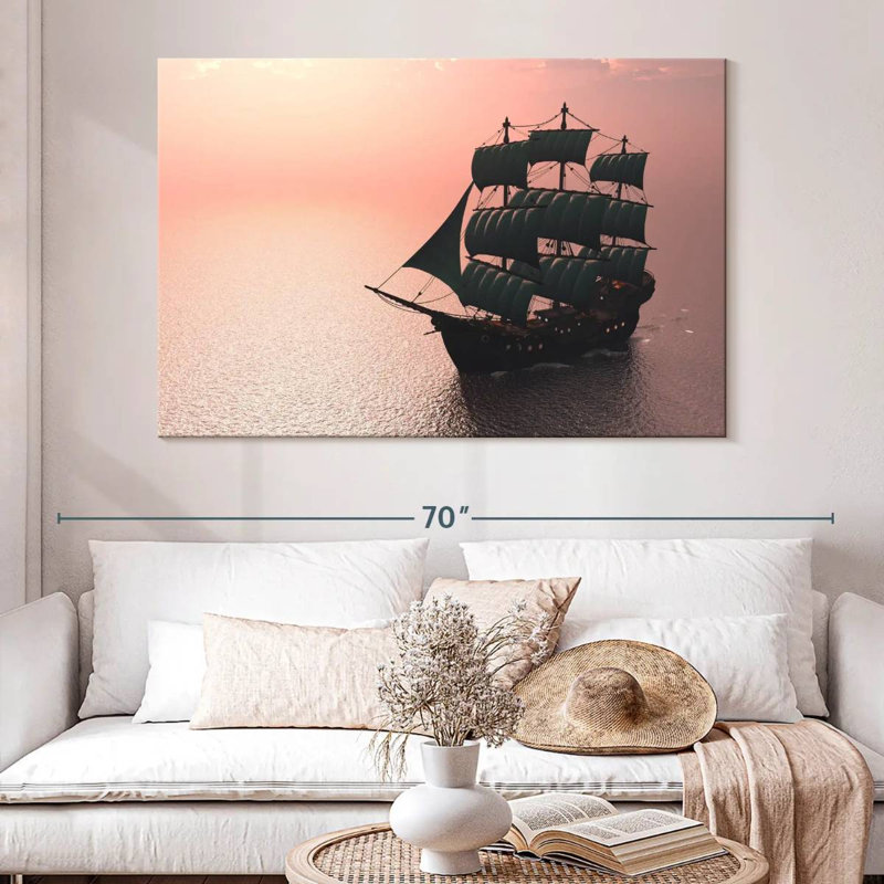 Mehar Sailing Old Ship, 34" H x 51" W