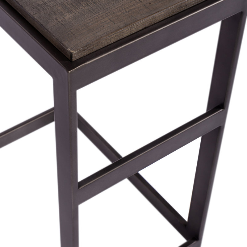 Mcmakin Laptop Table w/ Wirebrush Distressing