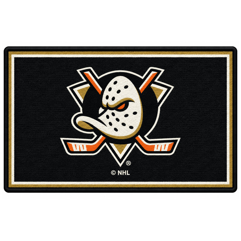 Tapis Anaheim Ducks Spirit, Rectangle 5 pi 4 po x 7 pi 8 po