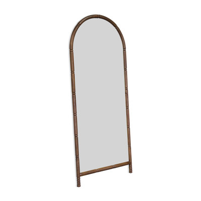 Miroir de plancher en bois massif Tanisha