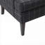 Chaise avec accoudoirs rembourrée en bois massif gris Classic Living