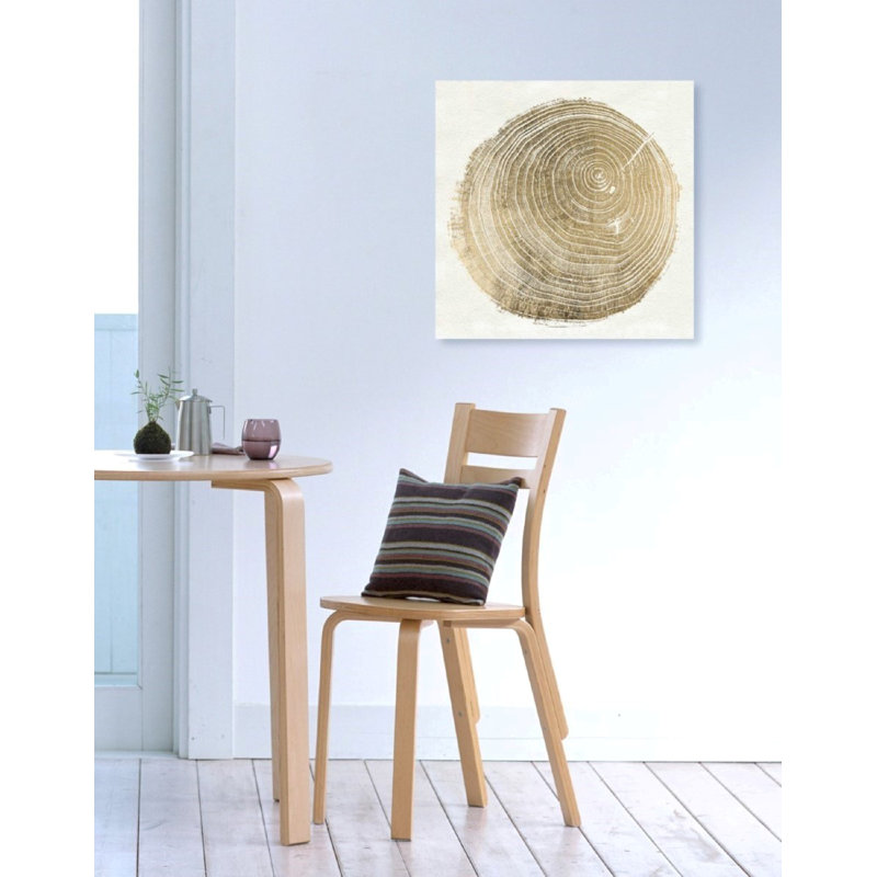 «Abstract Cuore di Legno II», reproduction d'art graphique sur papier encadré, Toile tendue, H 40 po x l 40 po x P 1,5 po