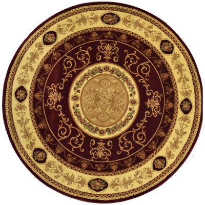 New Vision Traditional F. Aubusson Cherry Area Rug