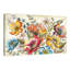 « floral jardin ivoire » par tre sorelle studios, reproduction d’art sur toile tendue-20025341