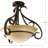 Lilly Glass Semi Flush Mount