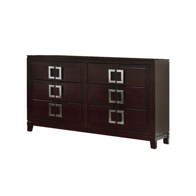 Commode double 6 tiroirs Gerwald