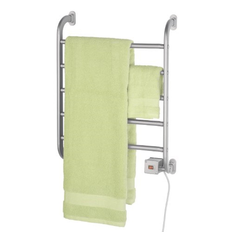 Warmrails Regent Wall Mount Towel Warmer Rack, Nickel