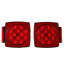 Ensemble de lumières de queue de remorque à DEL 12 V, 2 pièces, avec lumières d'arrêt, de frein, de rotation, de queue, de plaque et de dégagement, étanches, avec faisceau de câblage, pour bateau-caravane