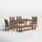 Fleur Rectangular 7 - Person 64'' Long Dining Set