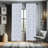 Floral Semi-Sheer Rod Pocket Curtain Panels-45985248