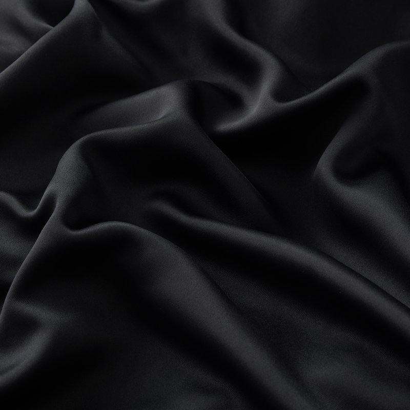Arbas Curtain Pair, 52" W x 45" L, Black