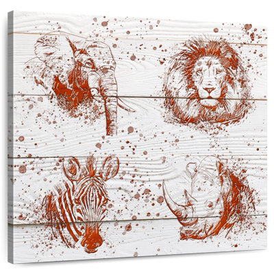 Brampt rouge, animaux du safari