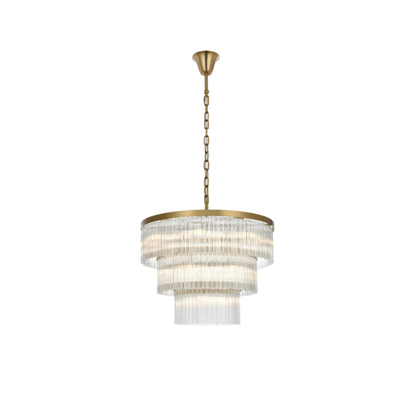 Lustre Lu 32 pouces , Or satiné
