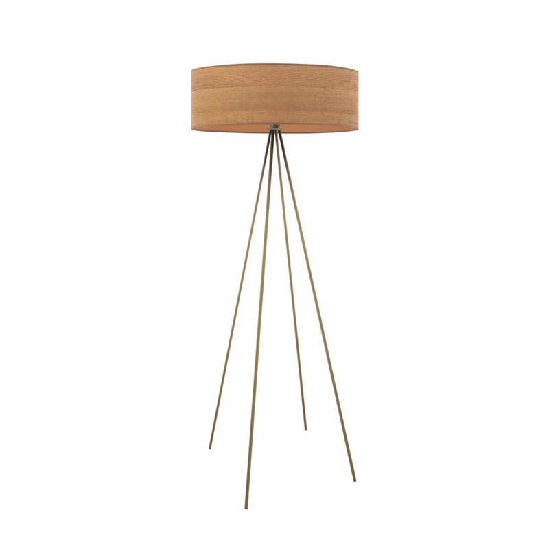 Broderick 157cm Novelty Floor Lamp, Gold, Tan