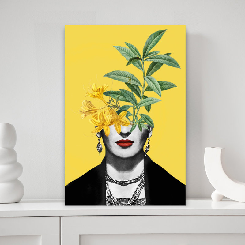 Art mural de printemps Frida, H 18 po x l 12 po