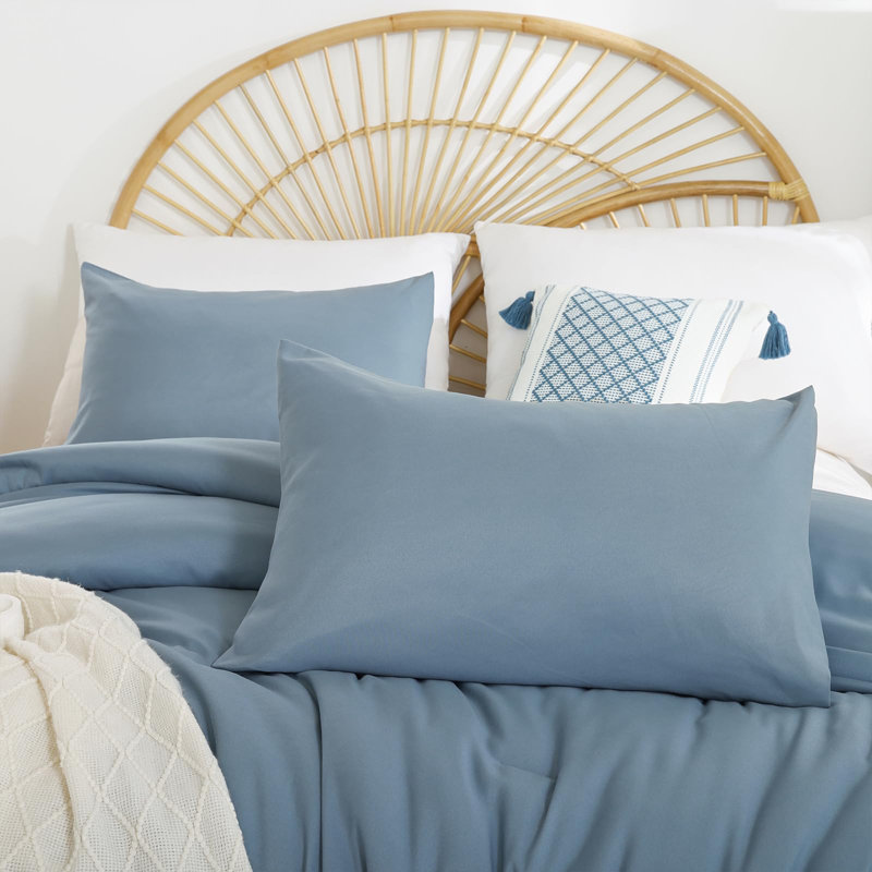 Lightweight & Cozy Boho Comforter Set, 2 Pieces All-Purpose Ultra Soft Microfiber Bedding Set for Home Bedroom Decor