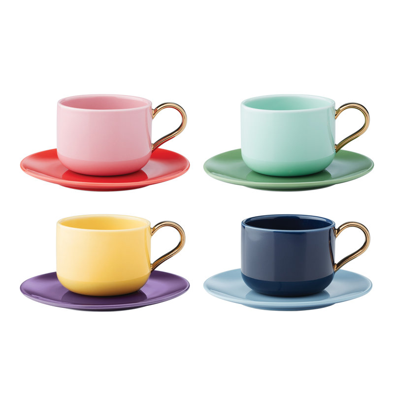 Porcelain Teacup and Saucer