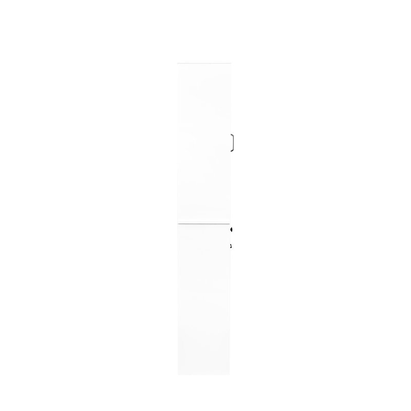 White Laundry Cabinet With Efficient Storage And Drawer System Versatile For Accessories