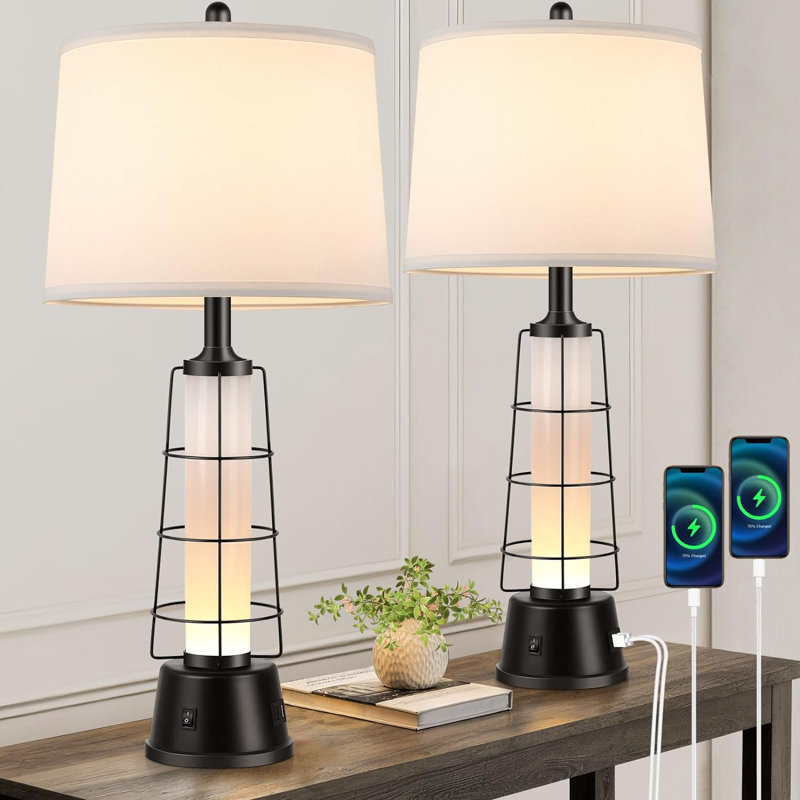 Lampe de table USB en métal Jemie