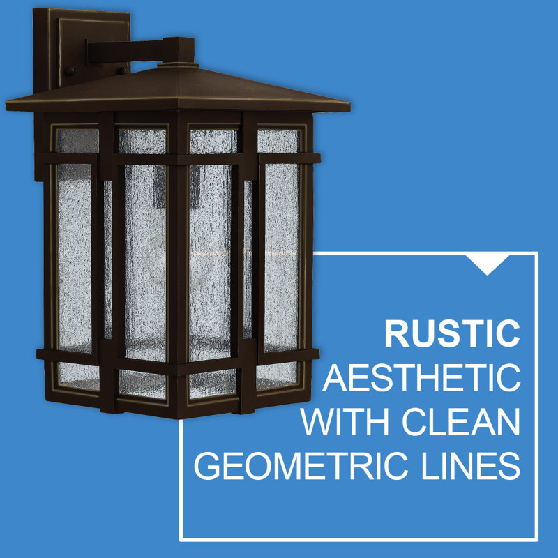 Tucker Outdoor Wall Lantern, 14.75" H x 9" W