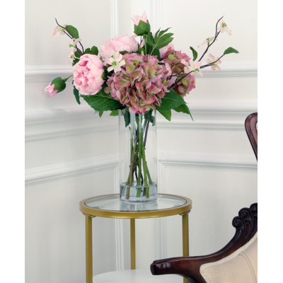 Bouquet d'hortensias pivoines - 19 pouces