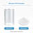 OVE Decors Breeze 40 in. Framed Round Shower Kit w/ Frosted Glass, Base in Chrome Finish