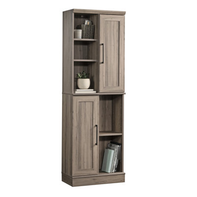 Brown Gray Storage Cabinet, Customizable Storage, Adjustable Shelves, Doors, Bathroom, Kitchen, Office, Laundry, Stable, Base, Compact, Easy To Assemble Cabinet With Finish, Suitable For Different