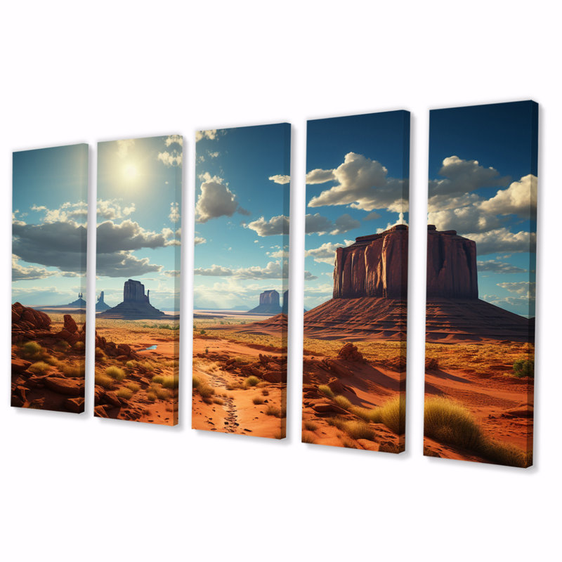 «USA Monument Valley Magic», impression d'art mural - 5 panneaux égaux