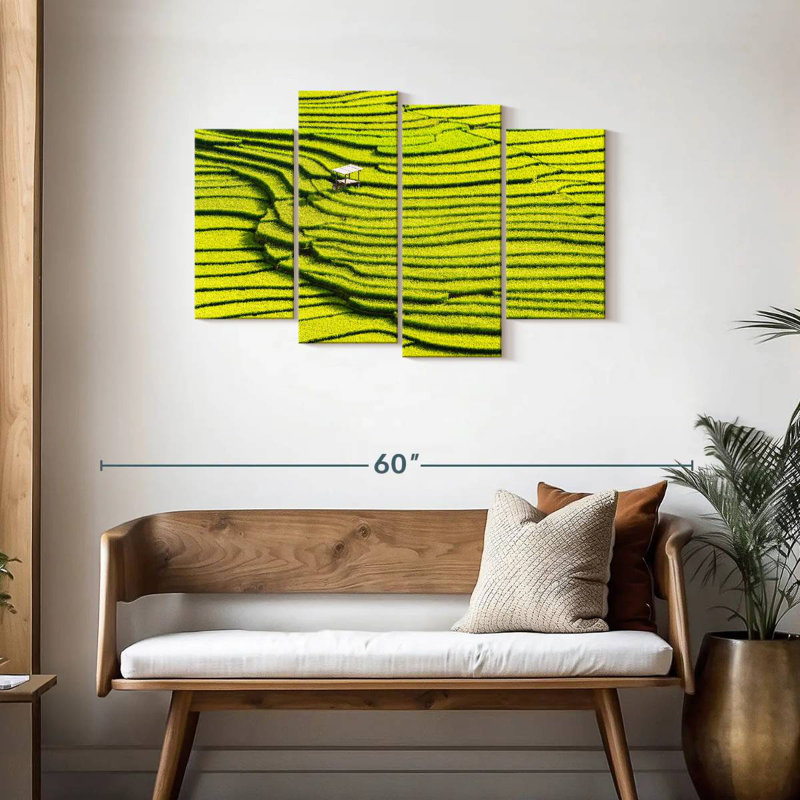 Alvord Asian Rice Terraces, 27" H x 43" W
