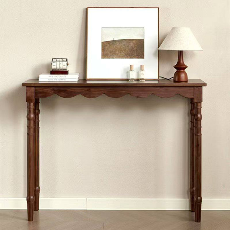 Console en bois massif de style français, H 34,6 po x l 55 po x P 13,7 po