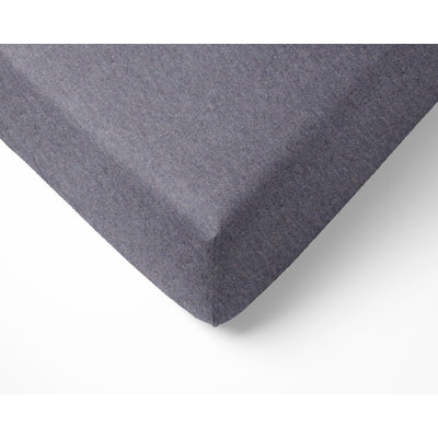 NightComfort 100% Jersey Cotton Knitted Grey Cot Bed Fitted Sheet Mattress Cover
