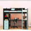 Lit mezzanine 3 tiroirs avec tablettes, lumière DEL, station de charge et bureau intégré-988143024-988143037