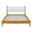 Tête de lit tapissier moderne avec construction durable et base de soutien supplémentaire