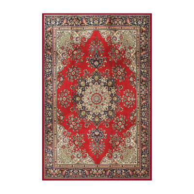 Tapis beige/gris/rouge traditionnel Pilottown