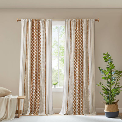 Panneau de rideau simple Boho Imani