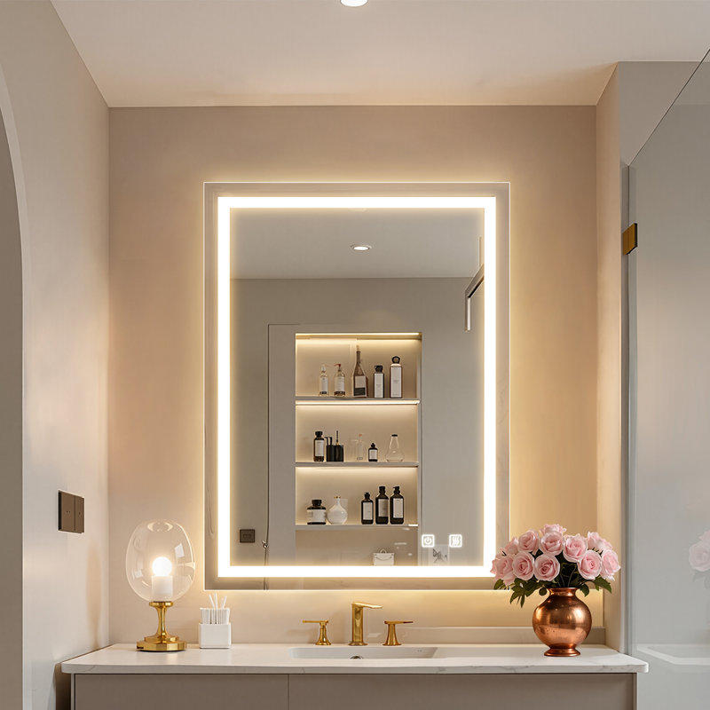 Led Bathroom Vanity Mirror,  36'' H X 28'' W X 1.18'' D